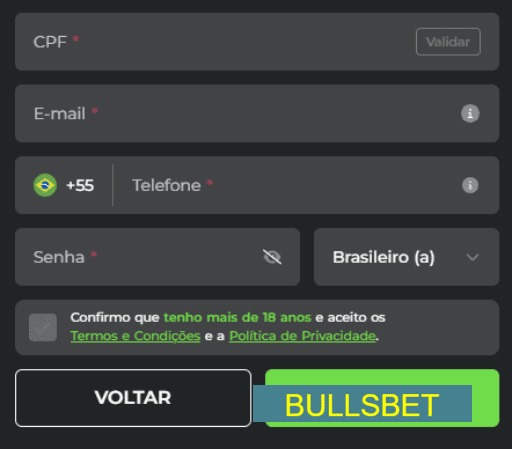 BULLSBET Login